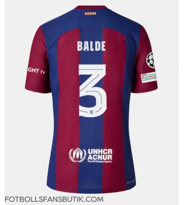 Barcelona Alejandro Balde #3 Replika Hemmatröja 2023-24 Kortärmad